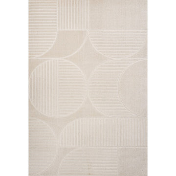 Nordby Geometric Arch Scandi Striped Area Rug